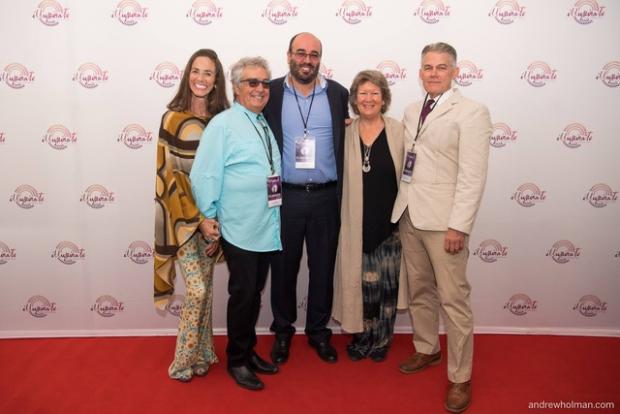 From Right: Kelly Burks, film producer; Sharon Foster, Illuminate Programme Consultant; Imad Karam, film director; Jay Stinnett, cast member; and Adell Shay.  