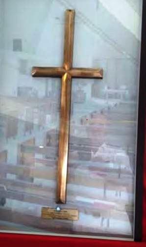 One of 77 crosses presented to Darwin church.Pic courtesy of Mike Brown