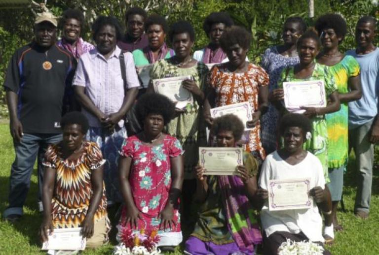 Graduates of the Creators of Peace facilitation training, Bougainville 2018