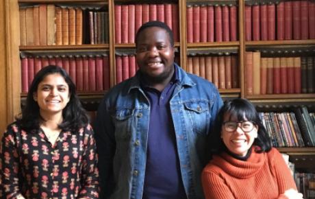 PeopleCraft partners in Melbourne. L-R: Abidha Niphade from India, Tinotenda Mhungu from Zimbabwe and Dahlia Rera O from Indonesia.
